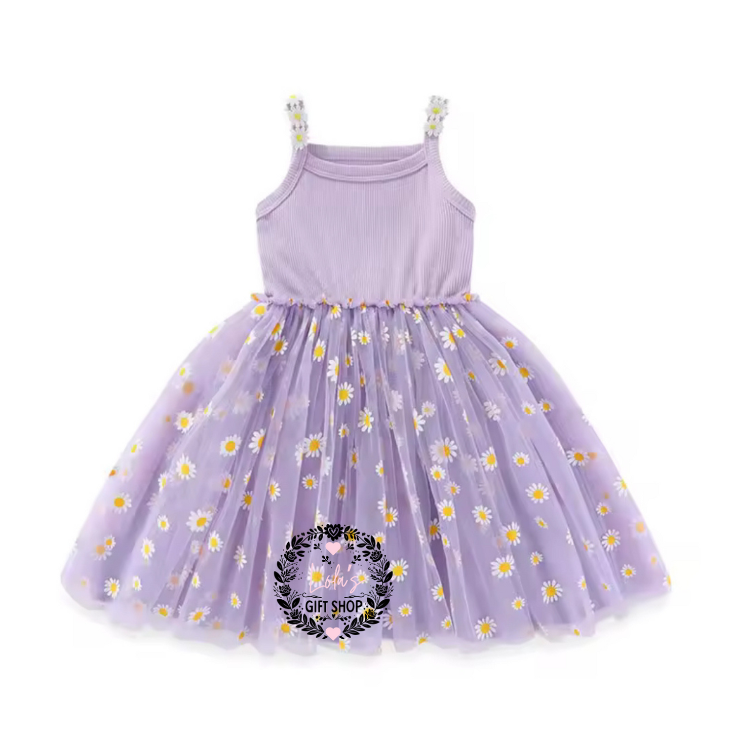 Daisy strap dress 6m-4yrs