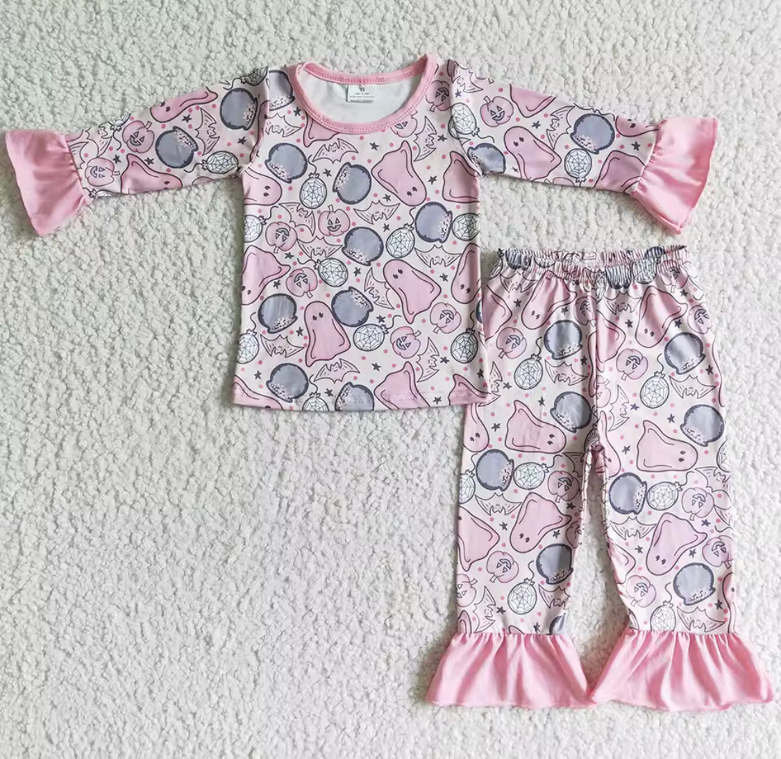 Ghost Halloween pyjamas pink/blue