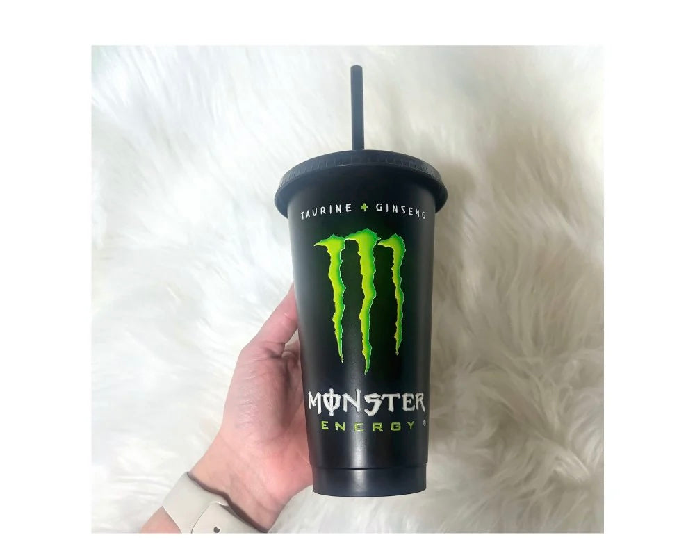 24oz Green M energy cold cup
