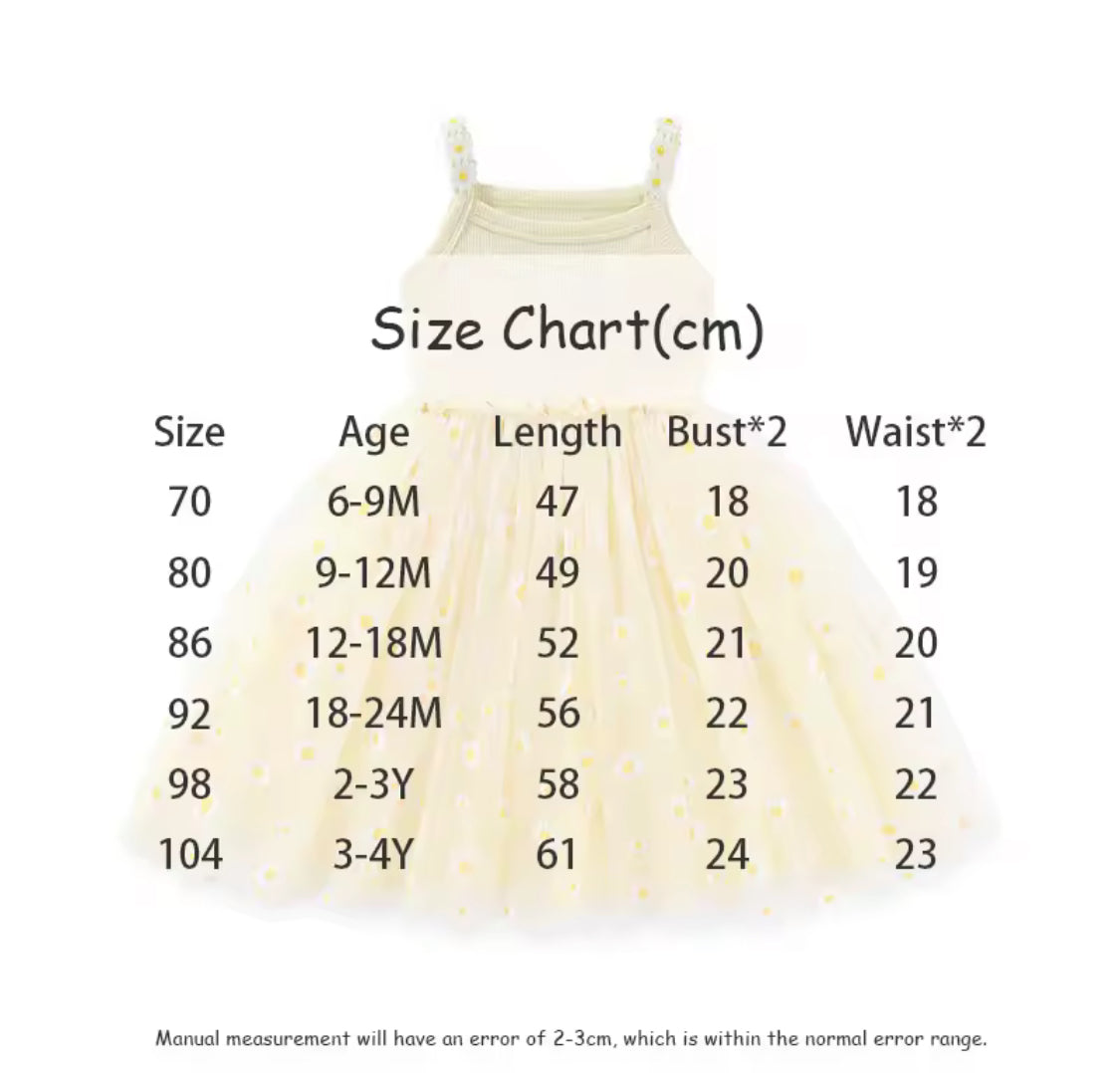 Daisy strap dress 6m-4yrs