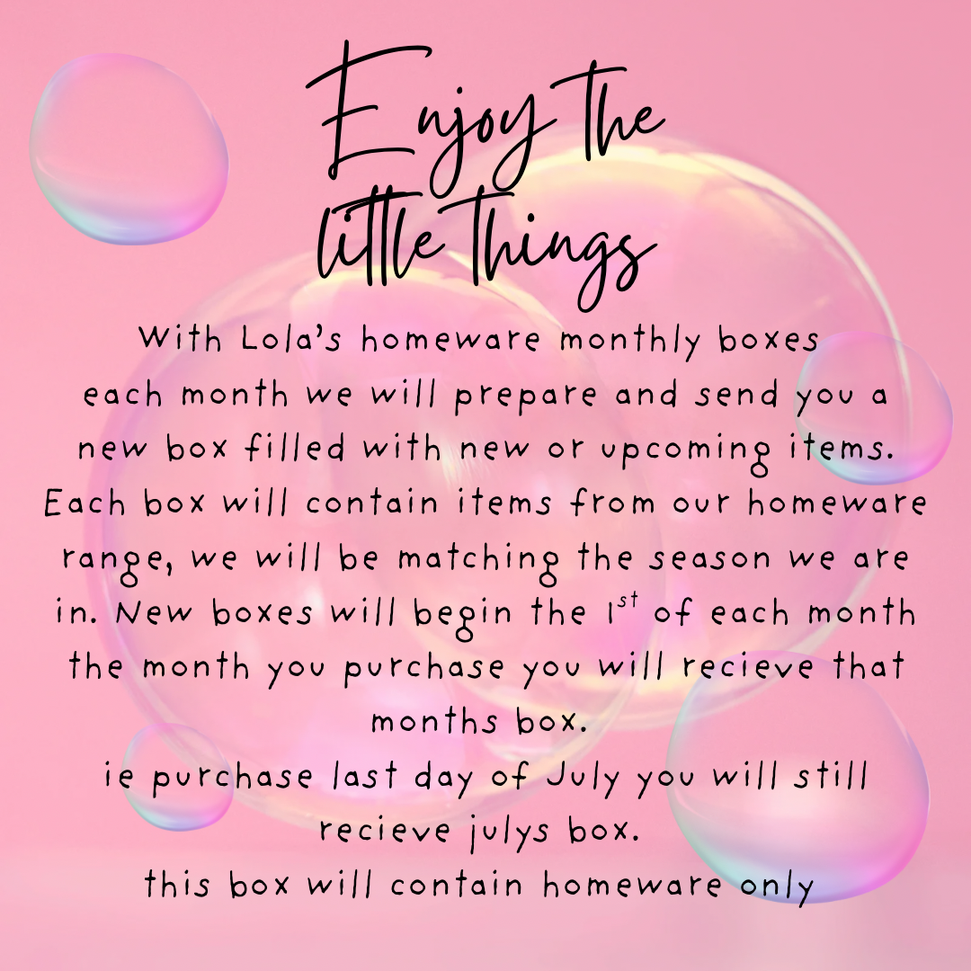 Monthly homeware box