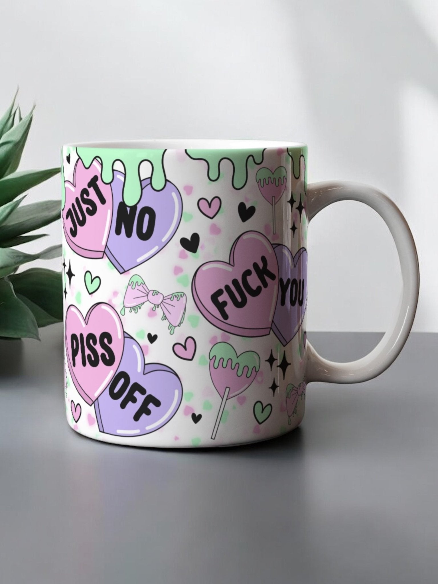 11oz mug Sweary hearts - Lola’s gift shop <311oz mug Sweary heartsLola’s gift shop <3
