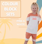 colour block shorts and Tshirt sets - Lola’s gift shop <3colour block shorts and Tshirt setsLola’s gift shop <3