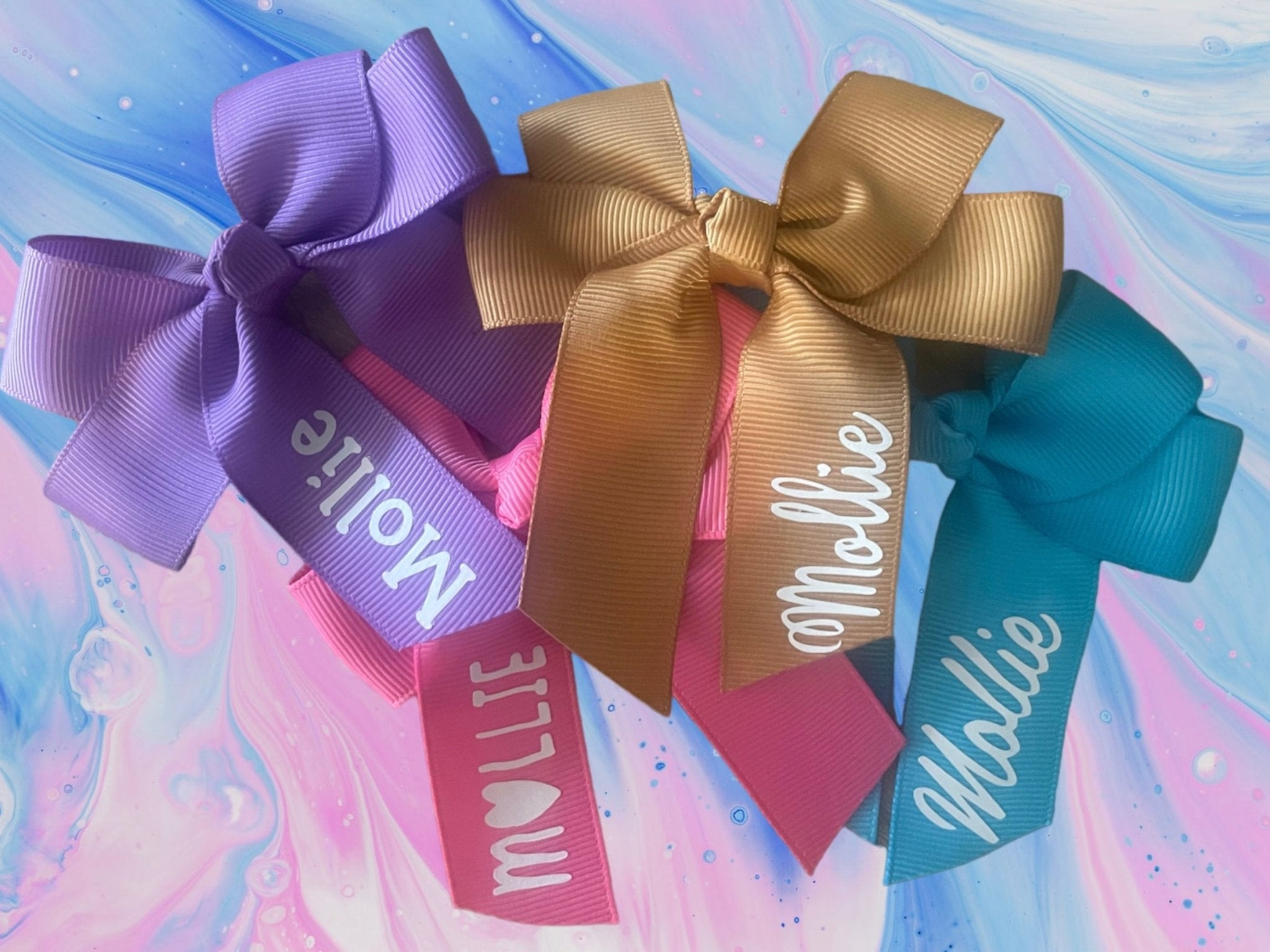 Personalised hair bows - Lola’s gift shop <3Personalised hair bowsLola’s gift shop <3