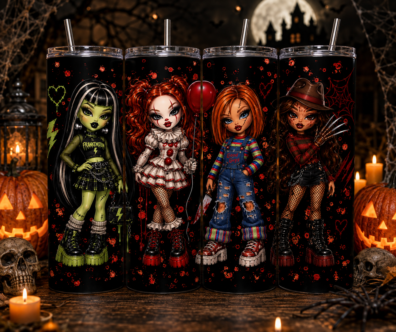 Halloween girls tumbler 20oz