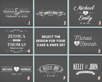 Engraved Cake Knife Set – Personalised Wedding Cake Server | Stainless Steel Mirror Polished