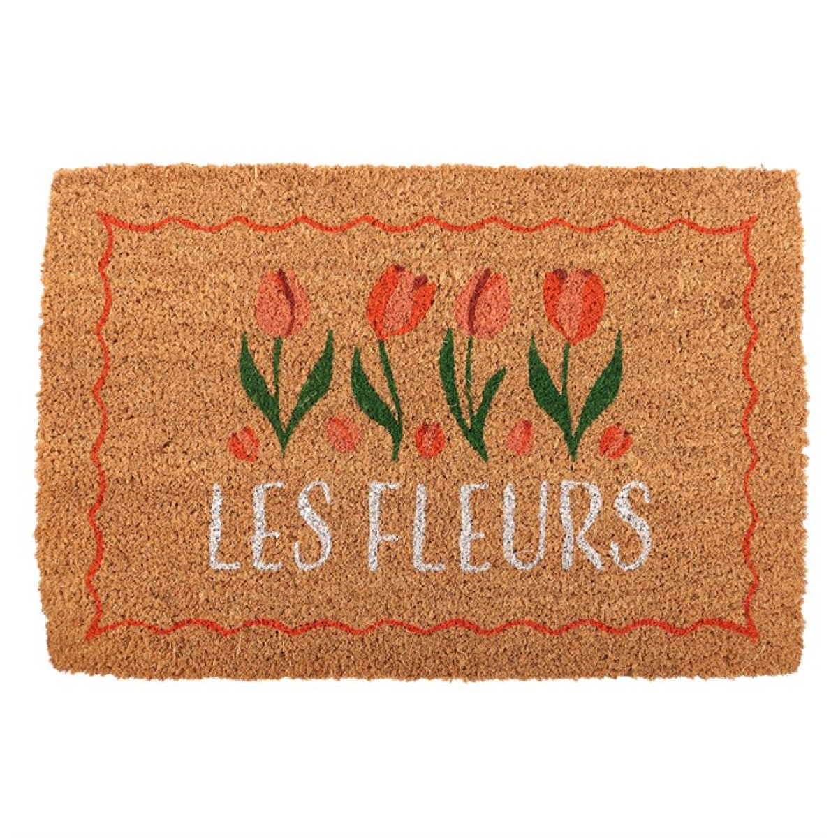 Natural Les Fleurs Tulip Doormat