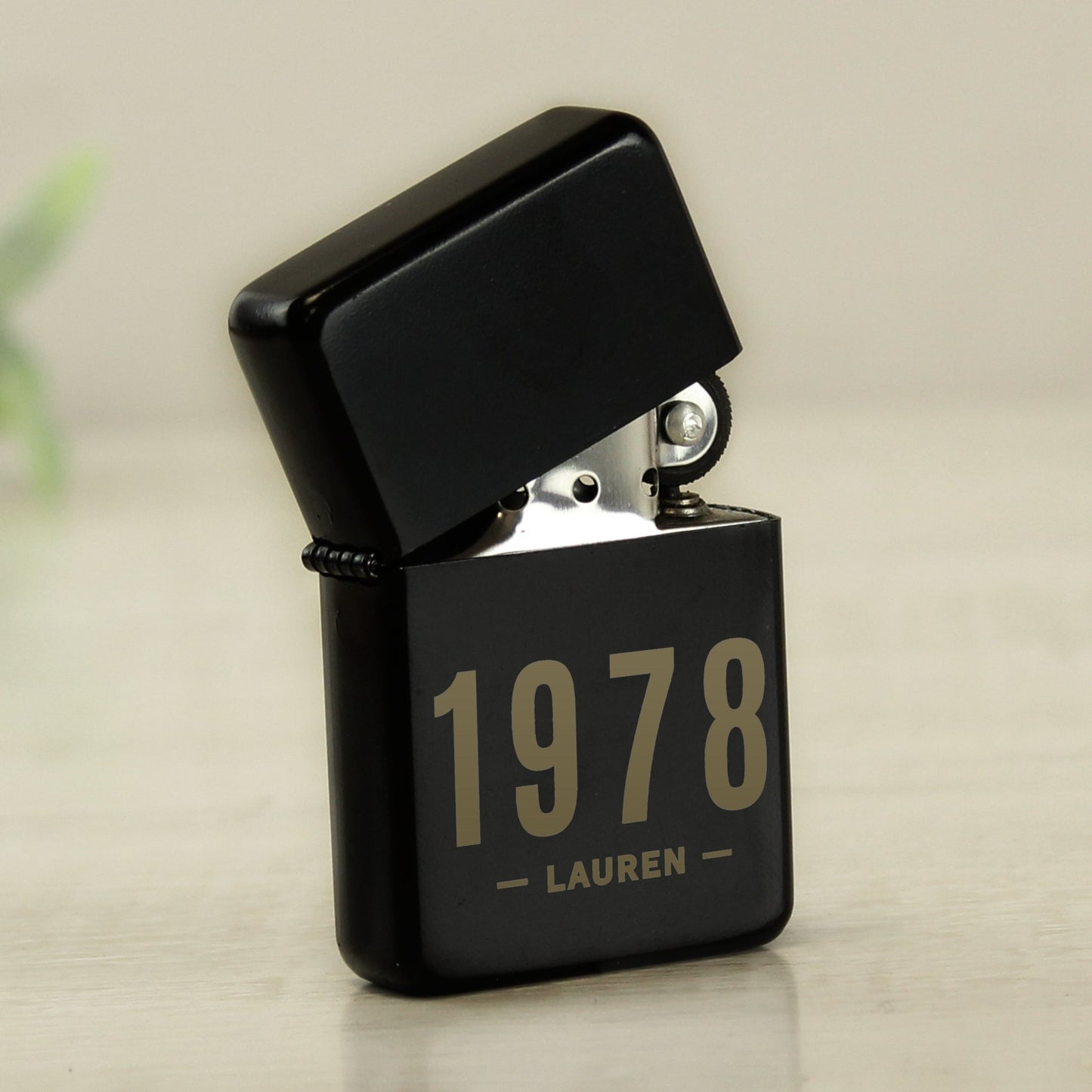 Personalised black name and date lighter - Lola’s gift shop <3Personalised black name and date lighterLola’s gift shop <3