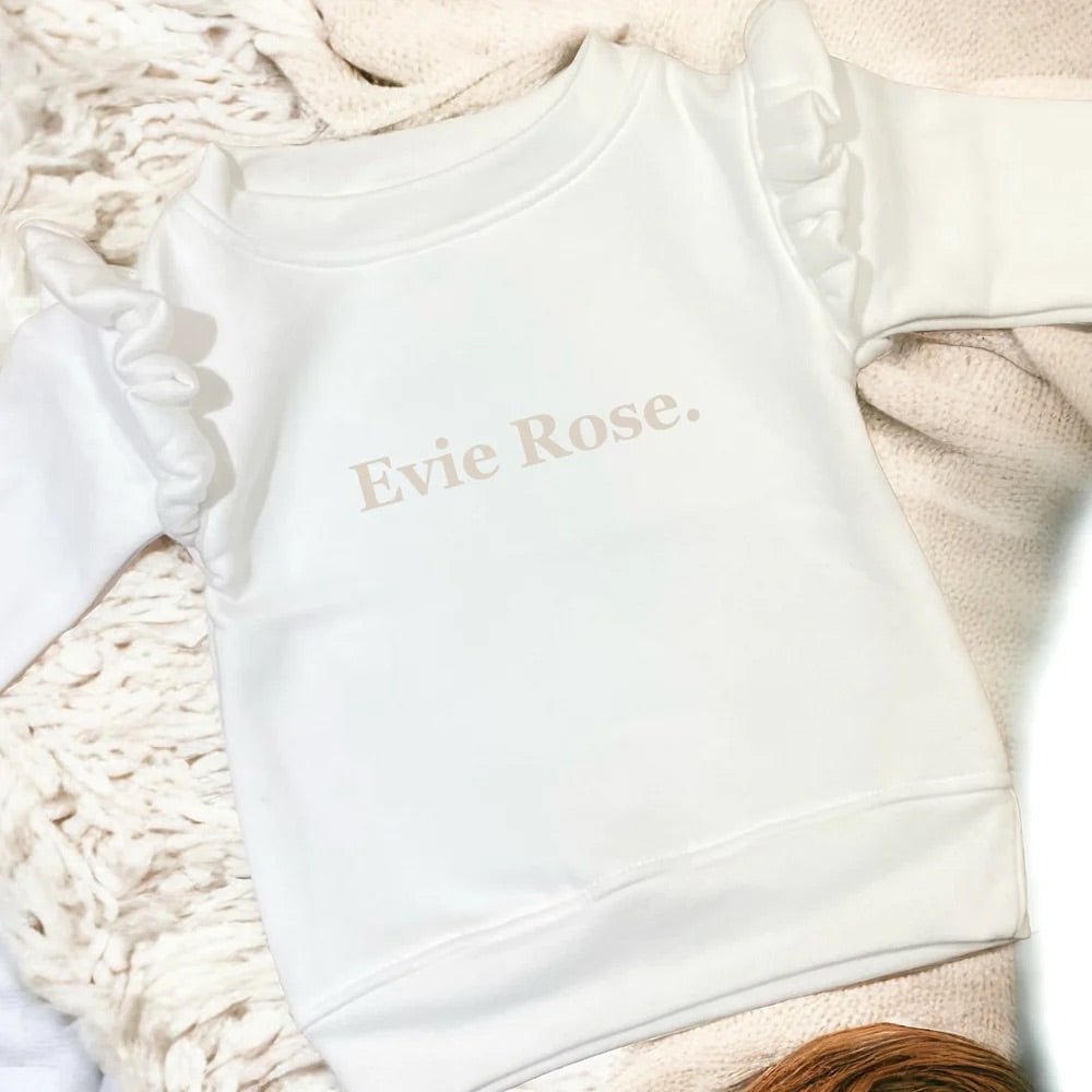 Personalised frill sweatshirts - Lola’s gift shop <3Personalised frill sweatshirtsLola’s gift shop <3
