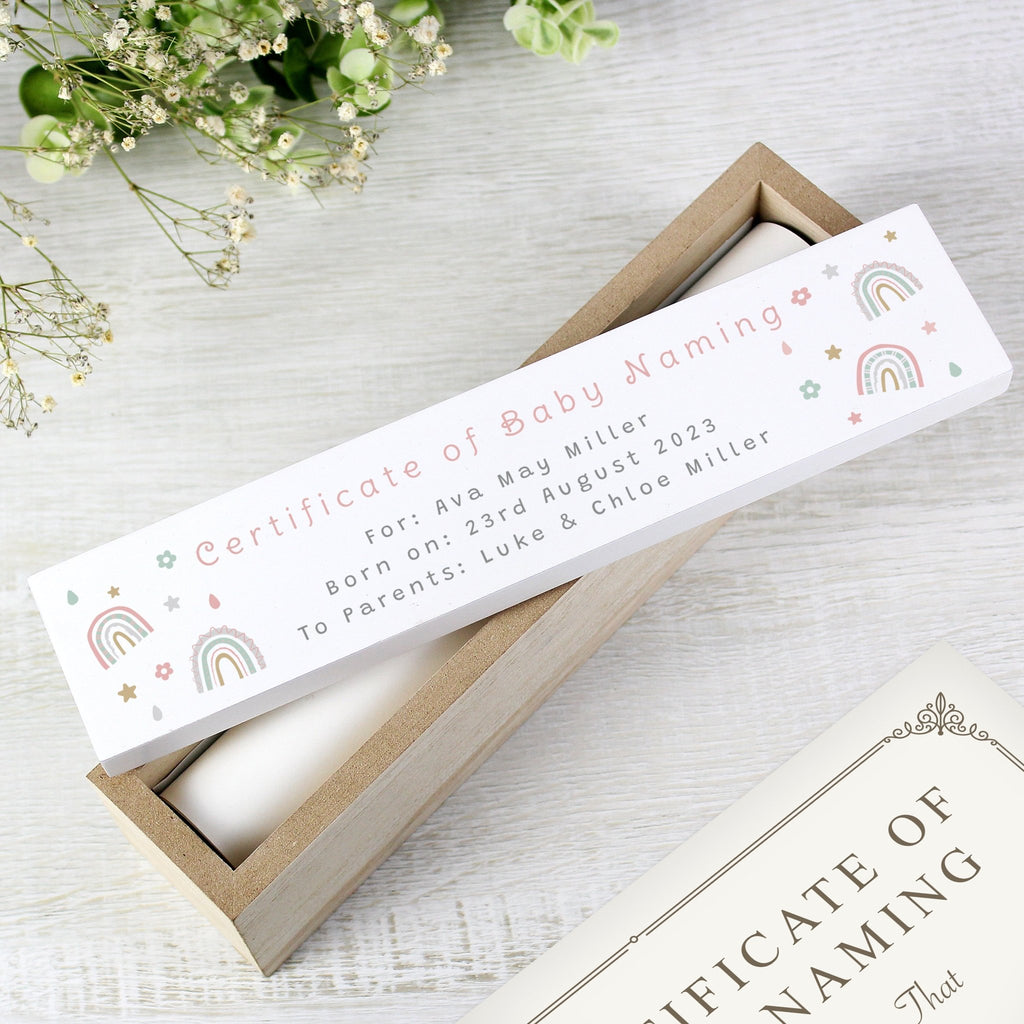 Personalised rainbow Certificate Holder - Lola’s gift shop <3Personalised rainbow Certificate HolderLola’s gift shop <3
