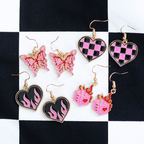 Burning Dice Earrings