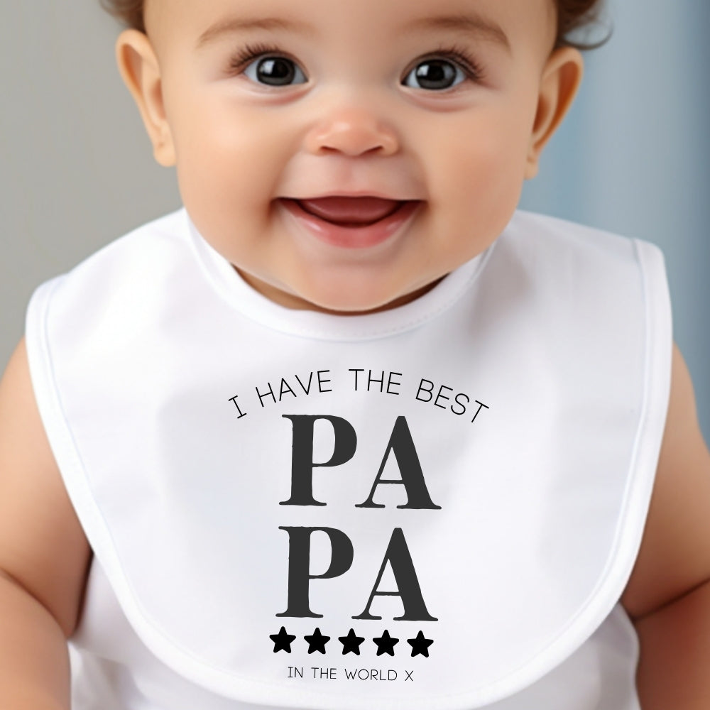 I Have The Best PAPA Baby Outfit: Bib, Vest, Grow