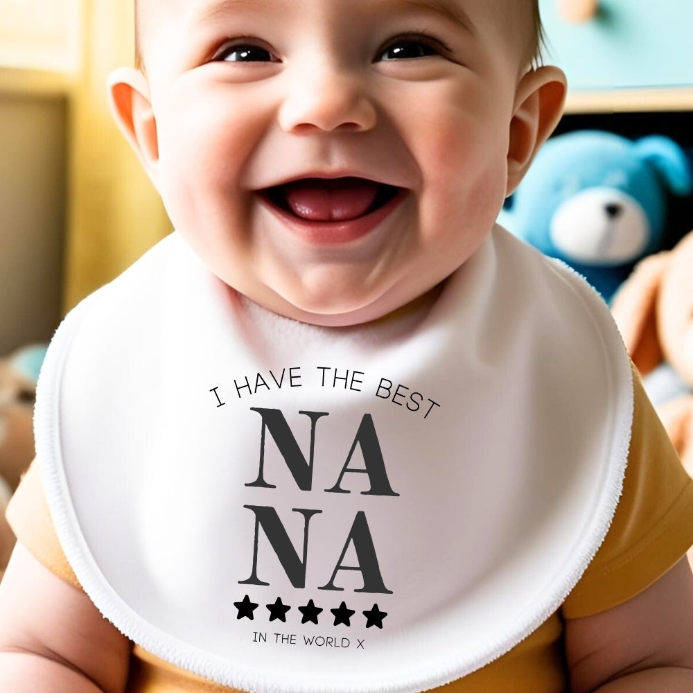 Personalised I Have the Best Nana Baby Outfit: Bib, Vest, Grow