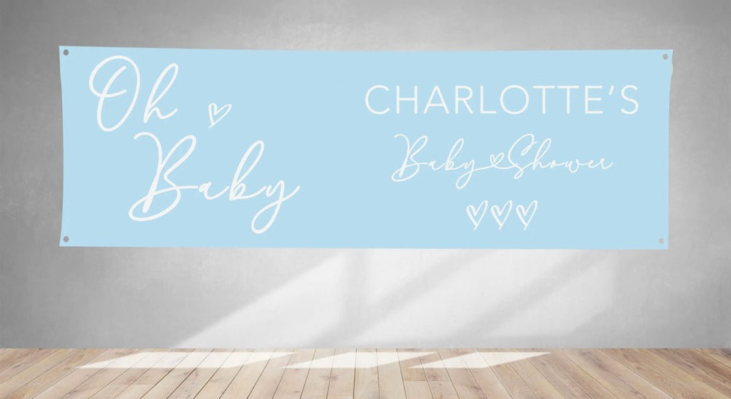 Oh Baby! Baby Shower PVC Banner 1ft x 3ft - Lola’s gift shop <3Oh Baby! Baby Shower PVC Banner 1ft x 3ftLola’s gift shop <3