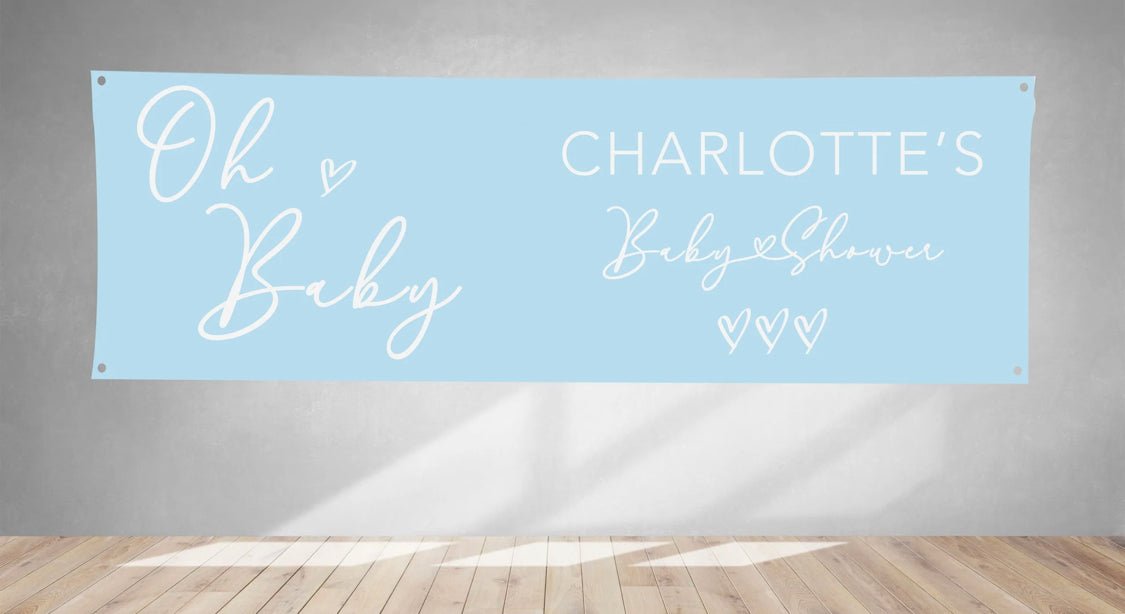 Oh Baby! Baby Shower PVC Banner 1ft x 3ft - Lola’s gift shop <3Oh Baby! Baby Shower PVC Banner 1ft x 3ftLola’s gift shop <3
