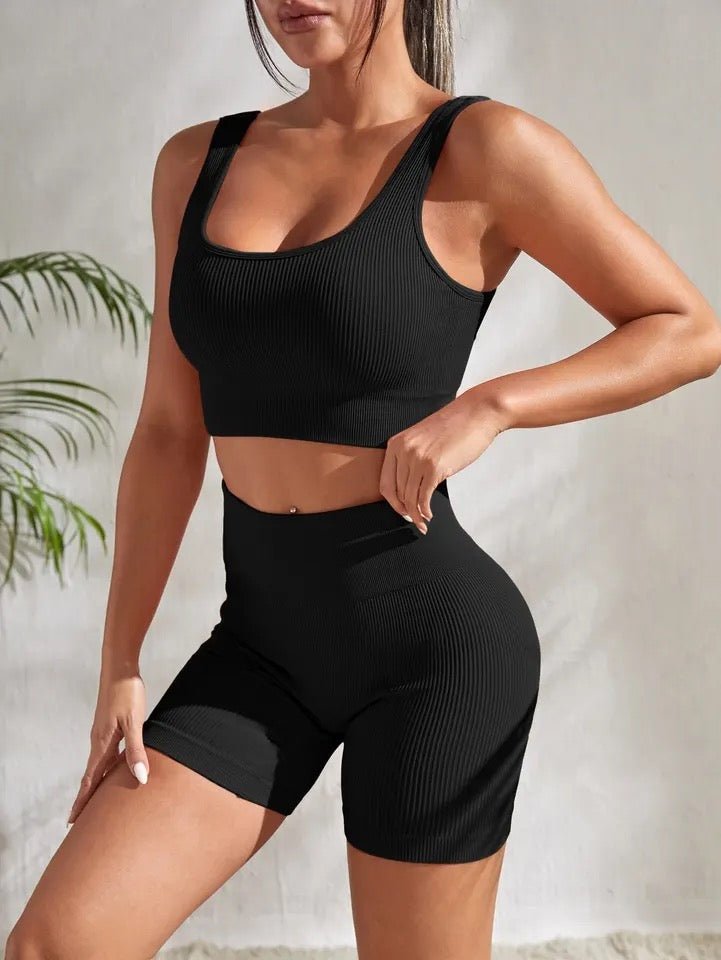 Women’s ribbed work out cropped sets - Lola’s gift shop <3Women’s ribbed work out cropped setsLola’s gift shop <3