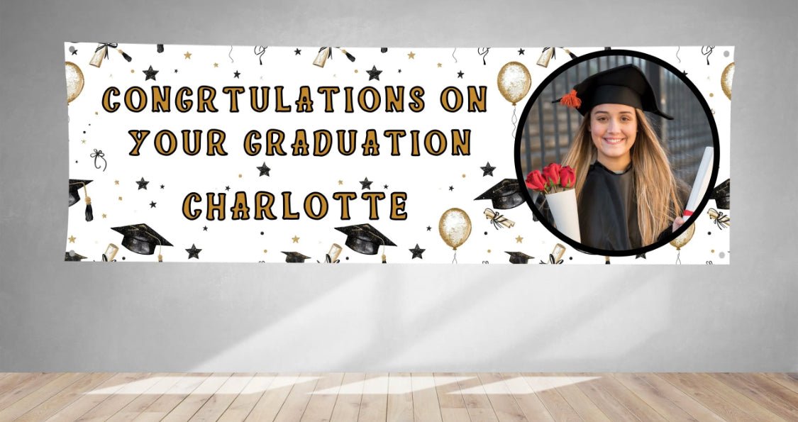 Personalised Graduation V1 PVC Banner Upload Your Own Photo 1ft x 3ft GB001 - Lola’s gift shop <3Personalised Graduation V1 PVC Banner Upload Your Own Photo 1ft x 3ft GB001Lola’s gift shop <3