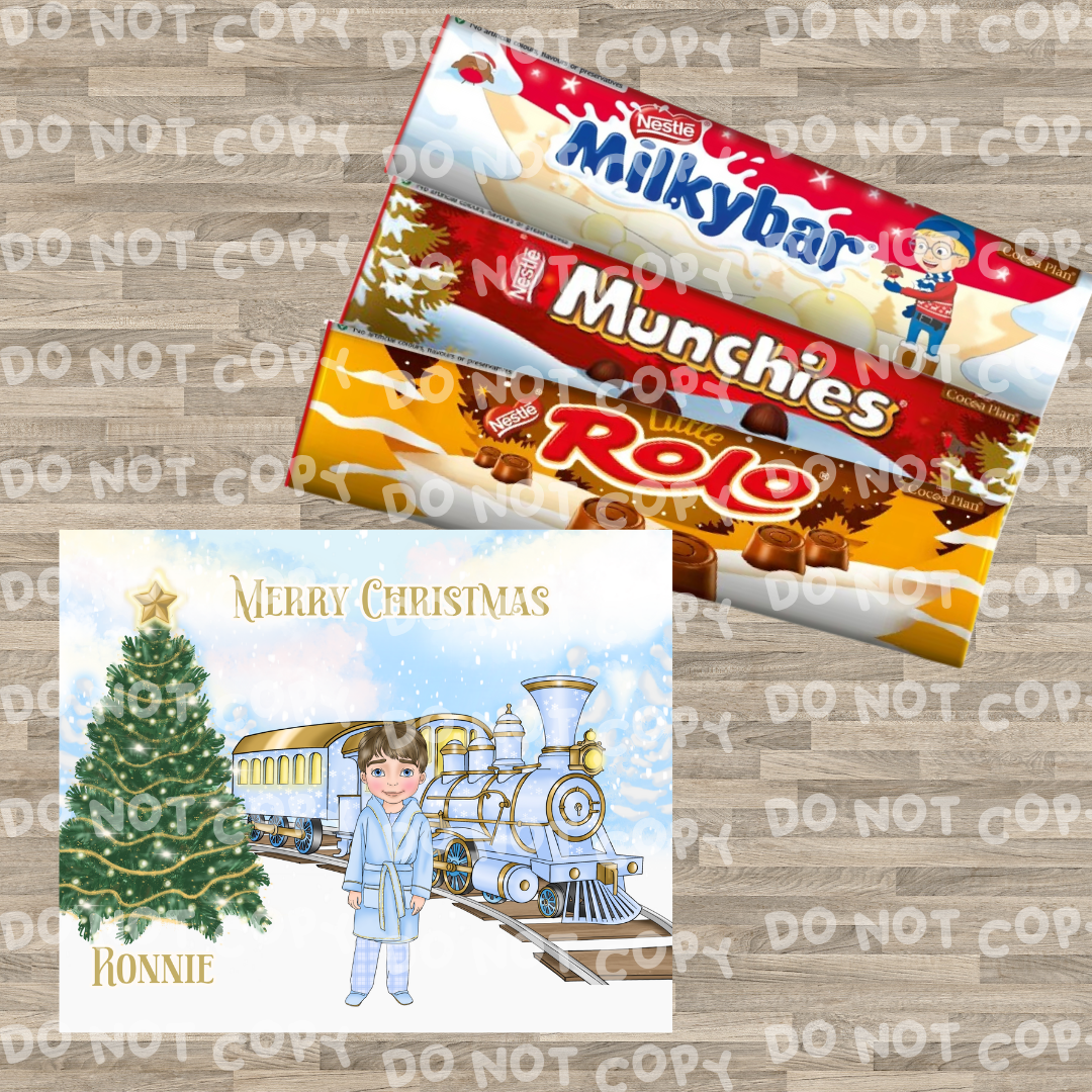 Football Dolly personalised chocolate bar