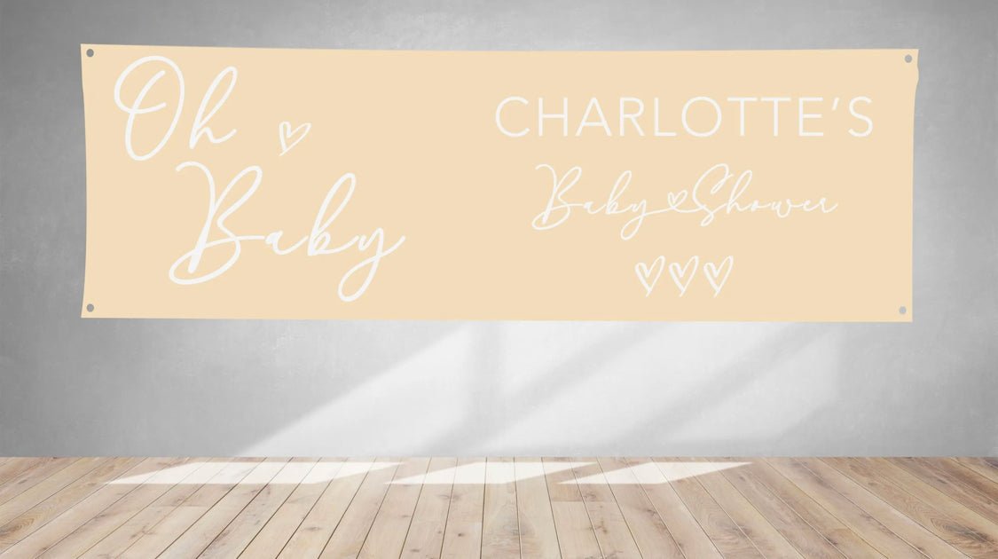 Oh Baby! Baby Shower PVC Banner 1ft x 3ft - Lola’s gift shop <3Oh Baby! Baby Shower PVC Banner 1ft x 3ftLola’s gift shop <3