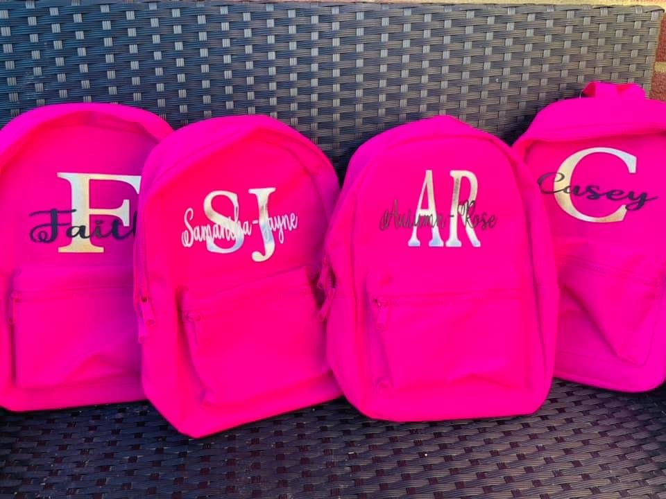 7l personalised backpacks - Lola’s gift shop <37l personalised backpacksLola’s gift shop <3