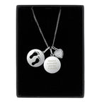 Personalised Footprints Sterling Silver & Cubic Zirconia Necklace - Lola’s gift shop <3Personalised Footprints Sterling Silver & Cubic Zirconia NecklaceLola’s gift shop <3