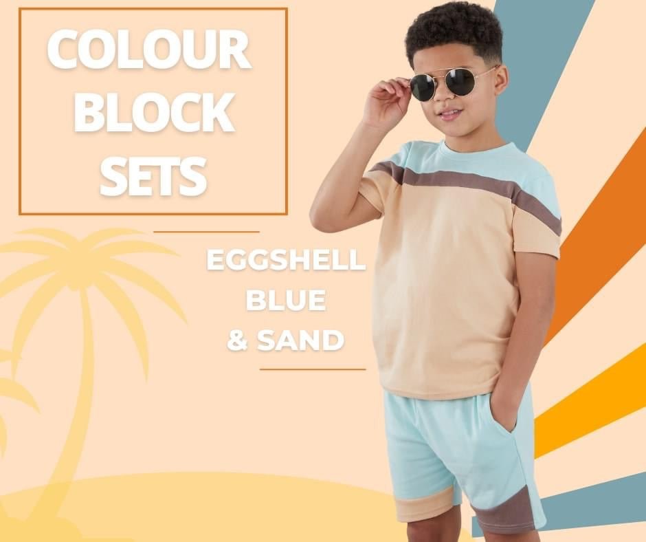 colour block shorts and Tshirt sets - Lola’s gift shop <3colour block shorts and Tshirt setsLola’s gift shop <3