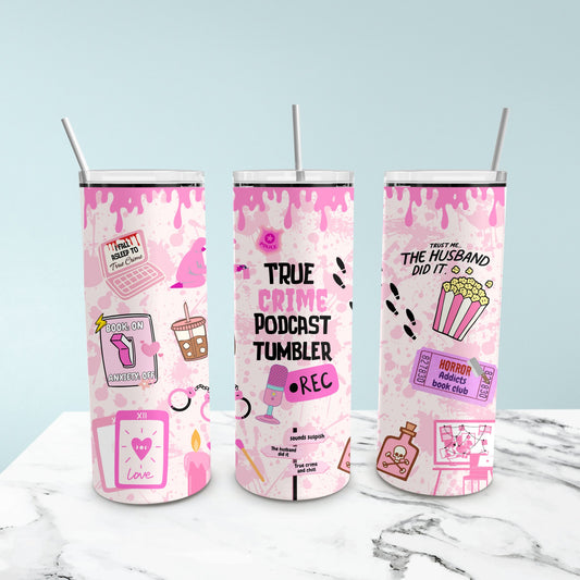 True crime podcasts tumbler 20oz - Lola’s gift shop <3True crime podcasts tumbler 20ozLola’s gift shop <3