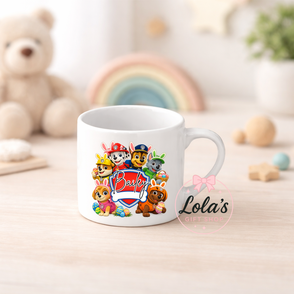 Dog Easter hunt 6oz mug