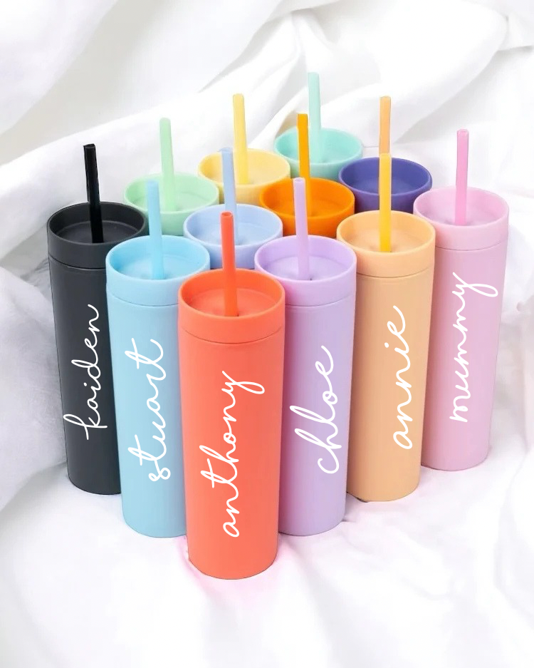 Personalised 16oz skinny