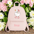 Personalised silly goose backpack