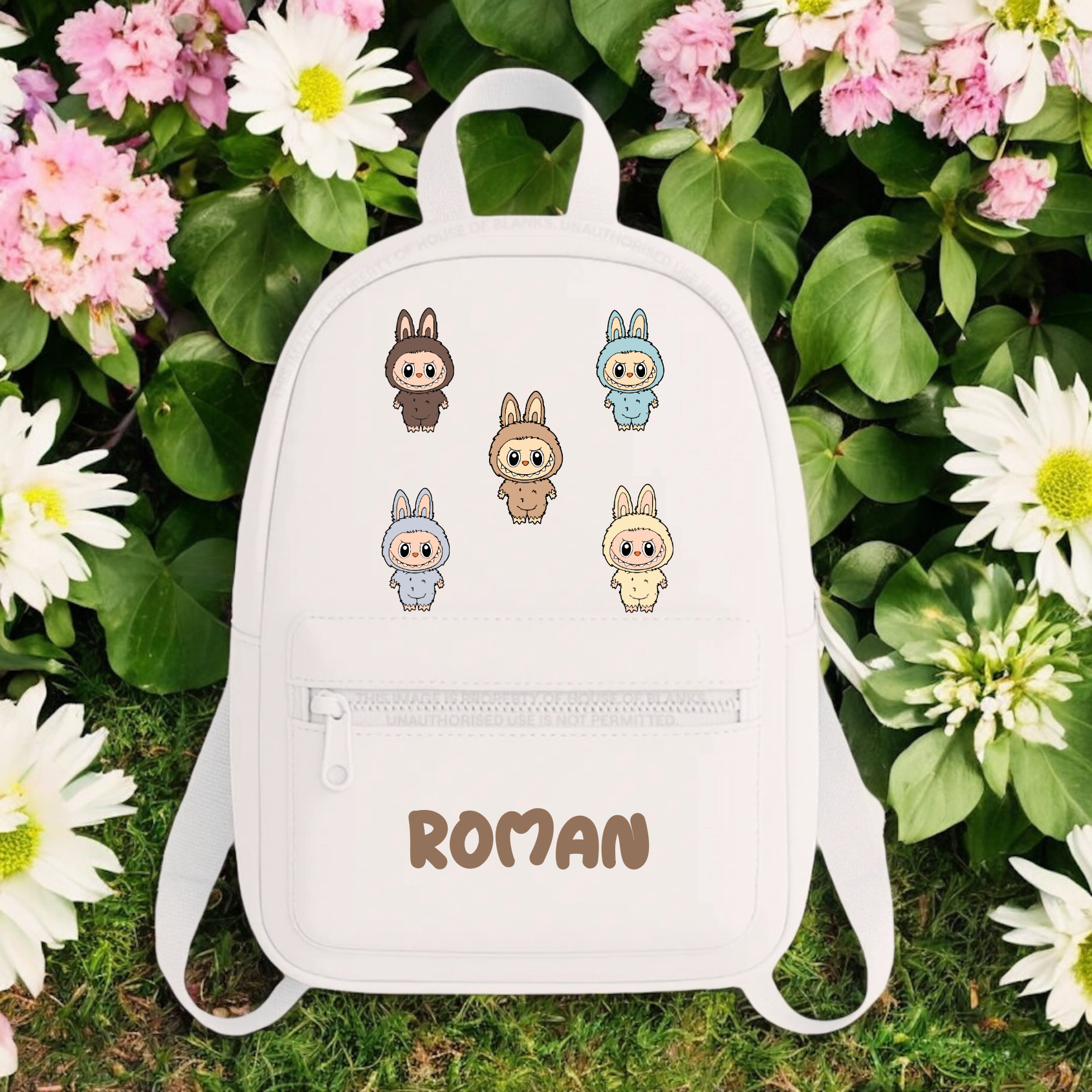 Personalised monster backpack