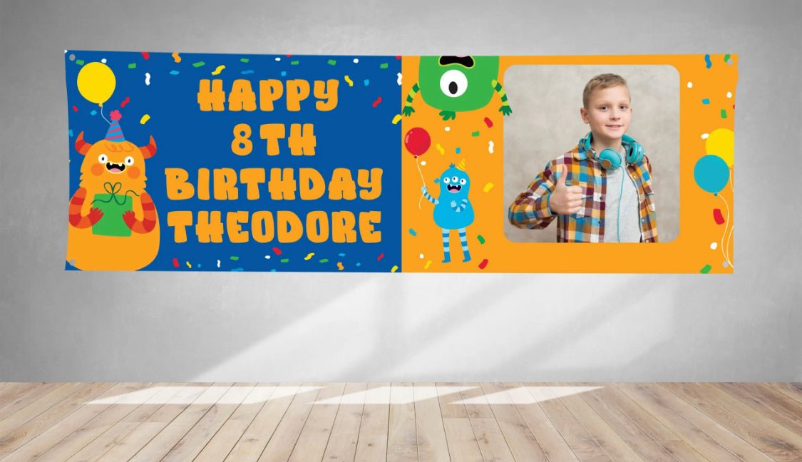 Personalised Monsters Birthday PVC Banner 1ft x 3ft BBP1 - 002 - Lola’s gift shop <3Personalised Monsters Birthday PVC Banner 1ft x 3ft BBP1 - 002Lola’s gift shop <3