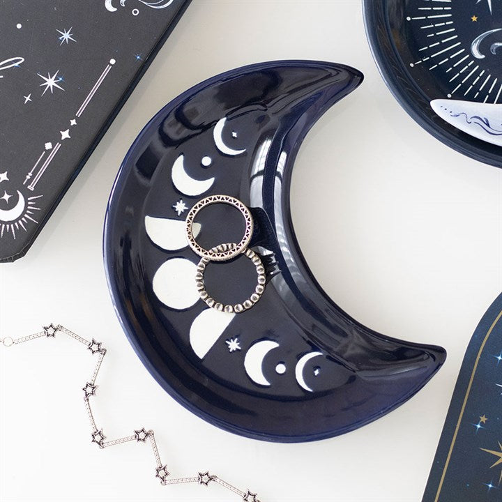 Coming soon -Blue Moon Phase Crescent Moon Trinket Dish