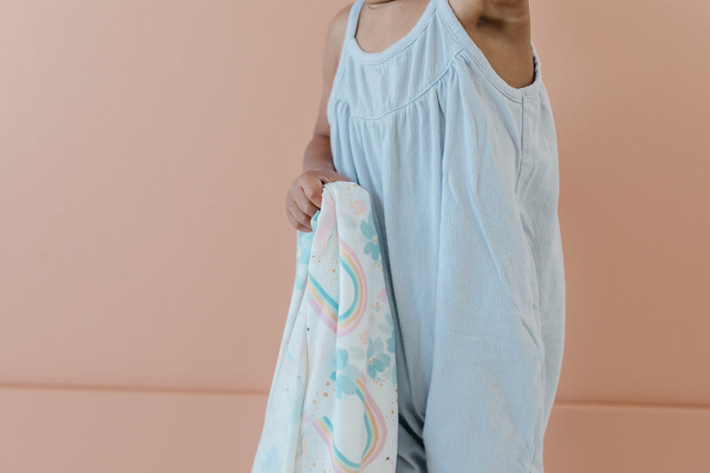 Copper Pearl Knitted Swaddle Blanket Whimsy