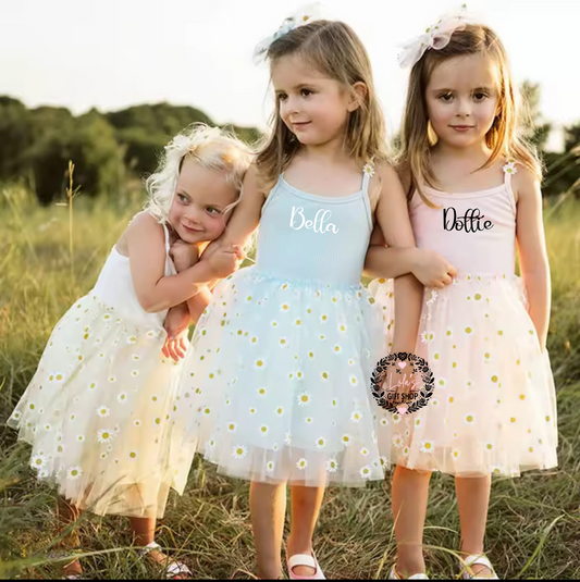 Daisy strap dress 6m-4yrs