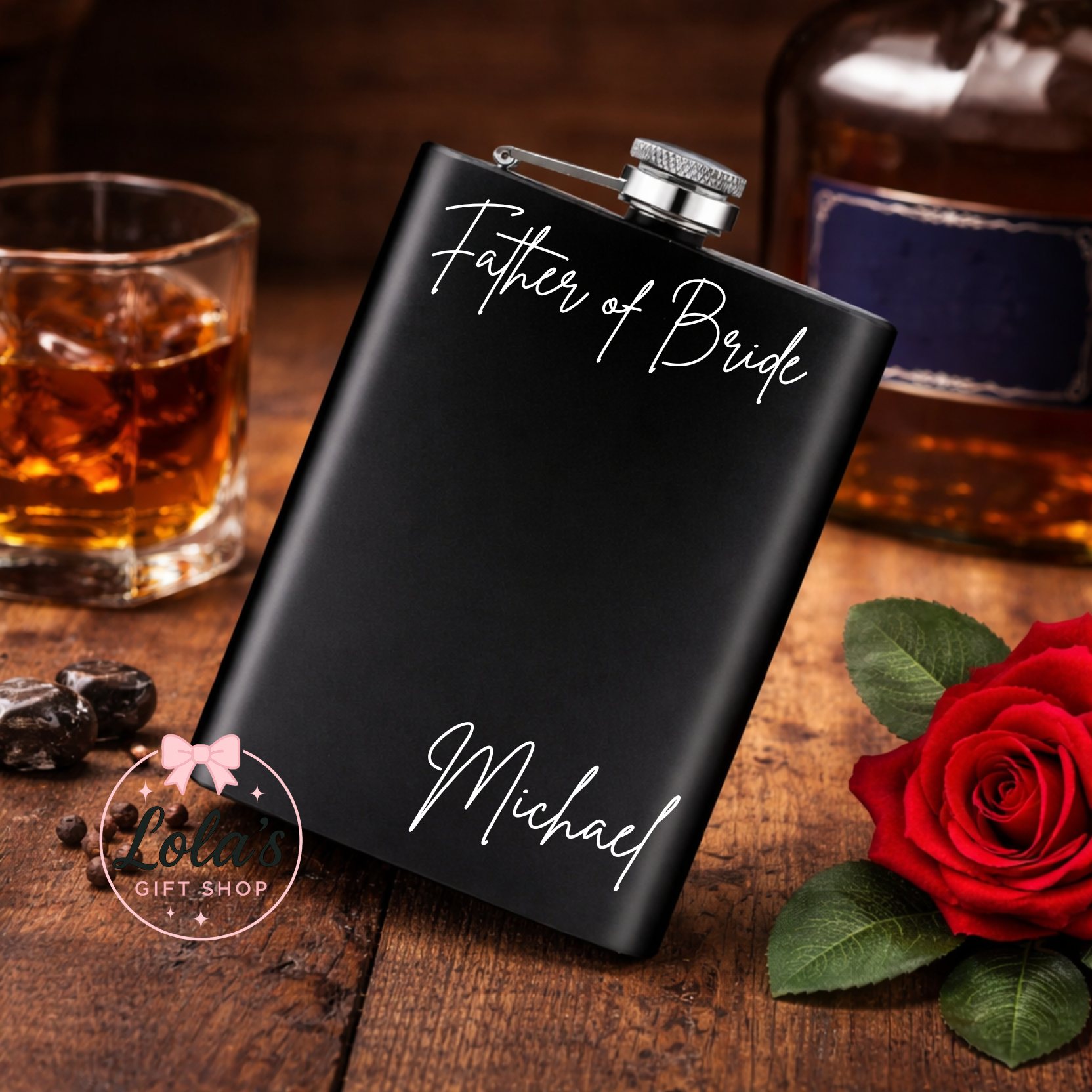 Personalise hip flask