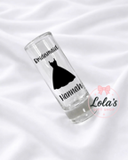 Personalised tall shot glass
