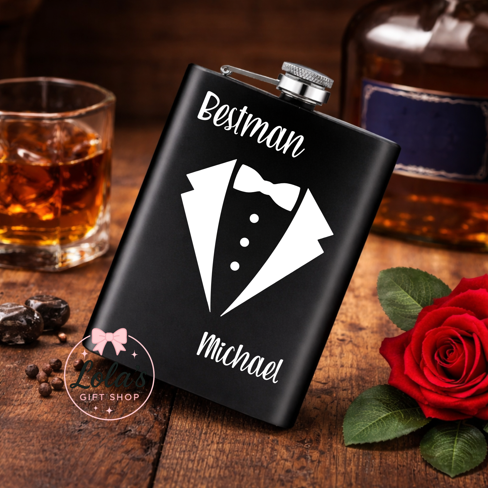 Personalise hip flask