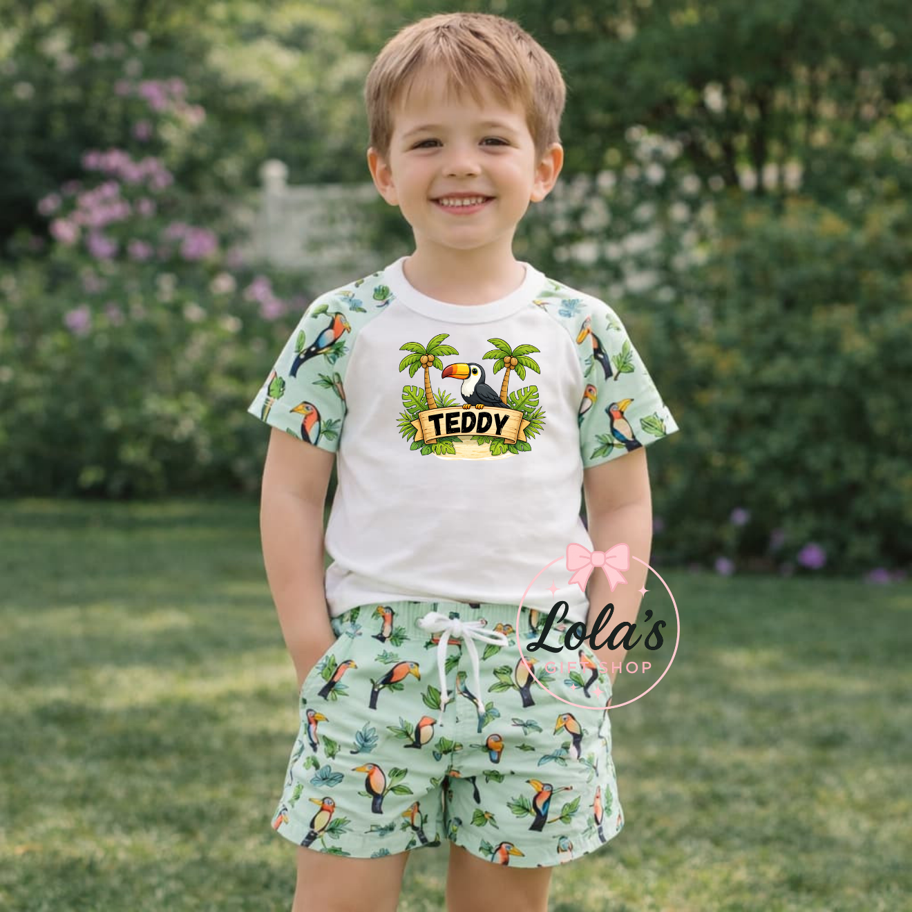 Personalised tuscan short set