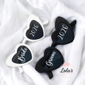 Personalised heart novelty glasses
