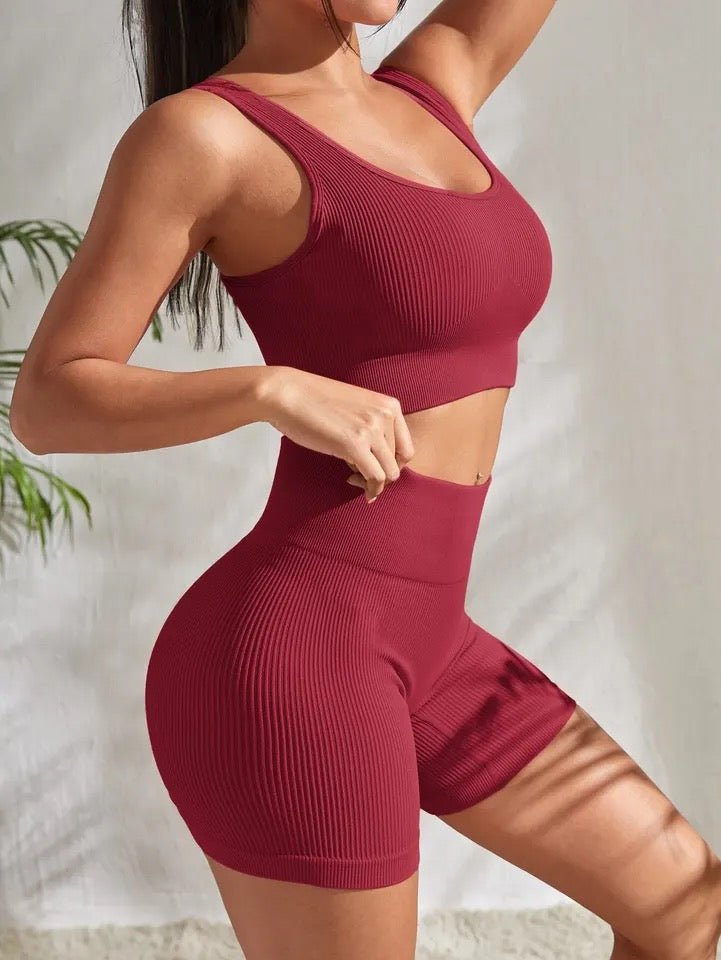 Women’s ribbed work out cropped sets - Lola’s gift shop <3Women’s ribbed work out cropped setsLola’s gift shop <3