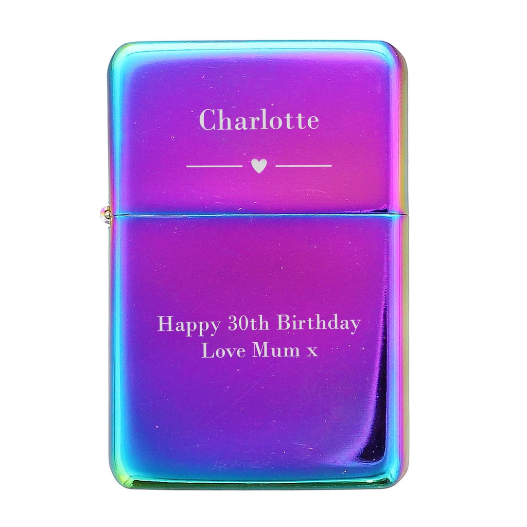 Personalised heart rainbow lighter - Lola’s gift shop <3Personalised heart rainbow lighterLola’s gift shop <3