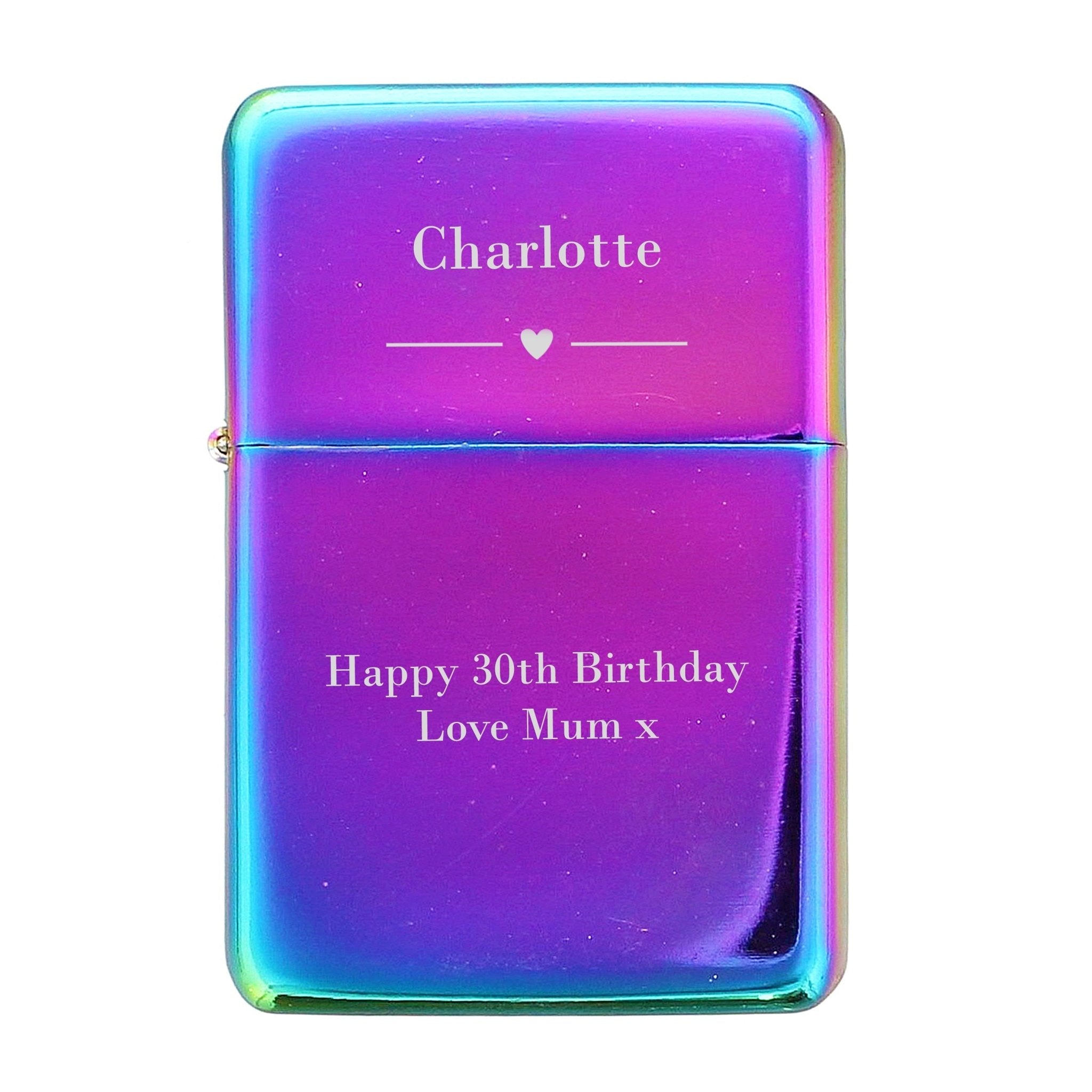 Personalised heart rainbow lighter - Lola’s gift shop <3Personalised heart rainbow lighterLola’s gift shop <3