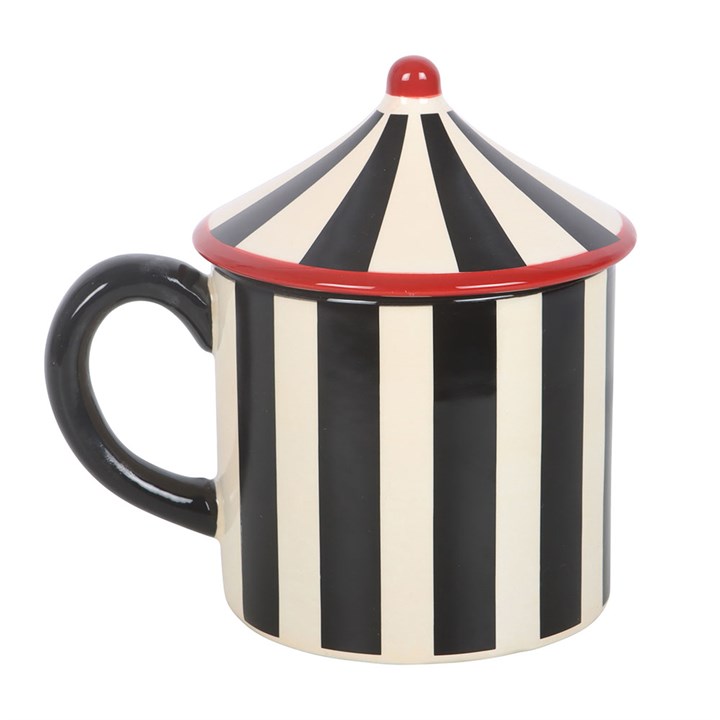 Black Striped Circus Tent Mug
