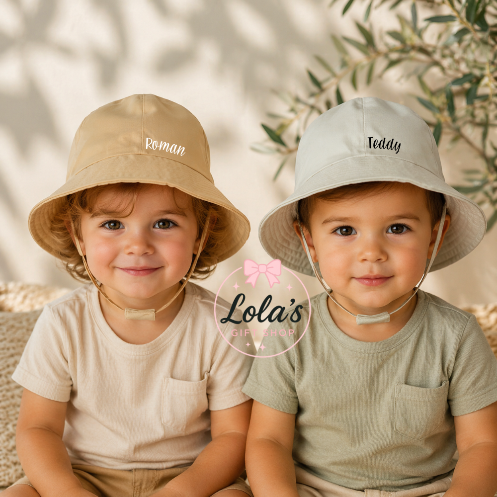 Personalised baby/kids bucket hat