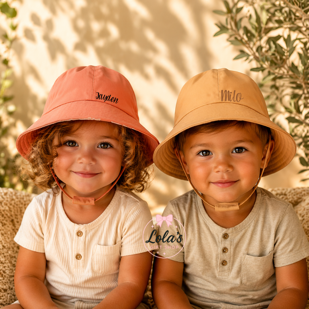 Personalised baby/kids bucket hat