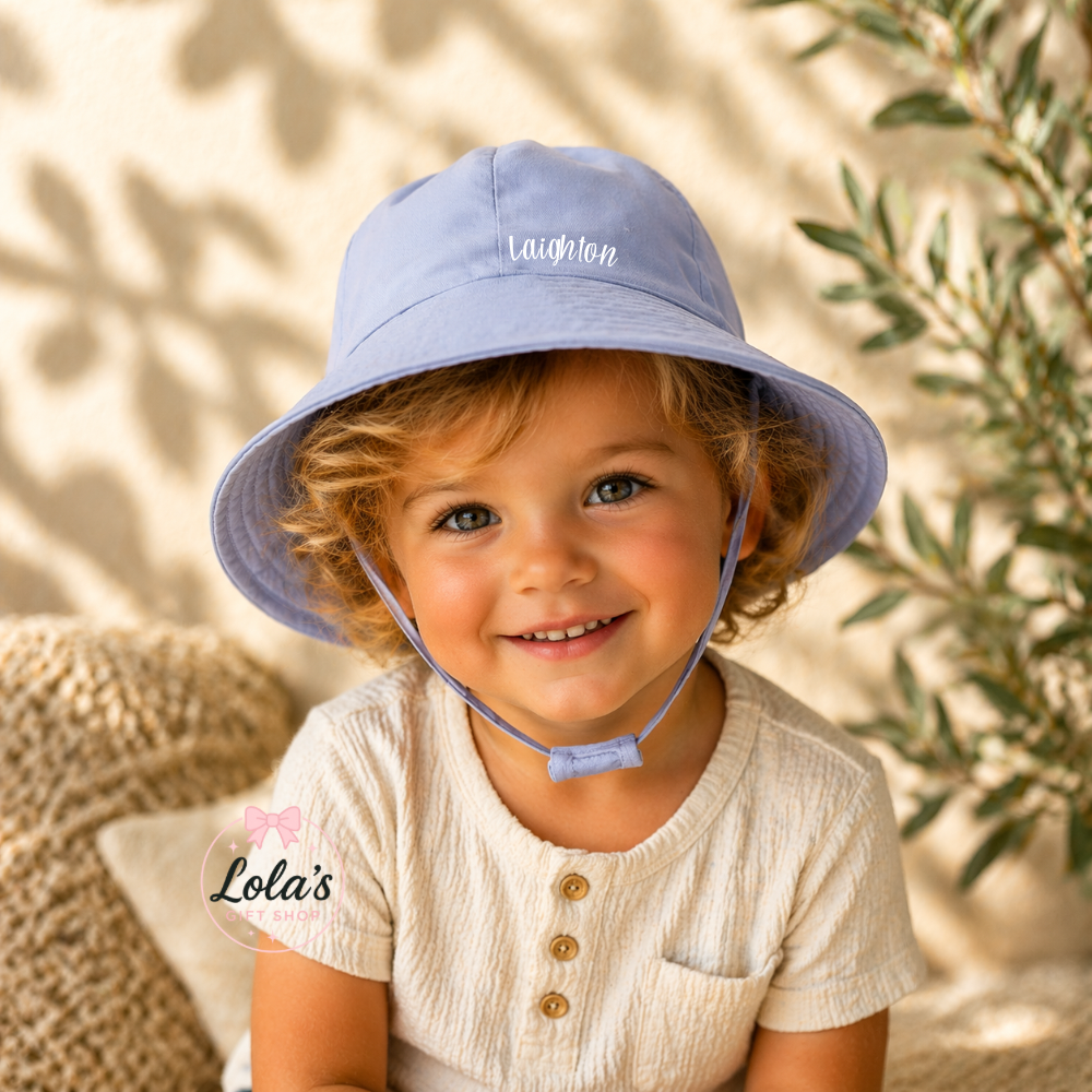 Personalised baby/kids bucket hat