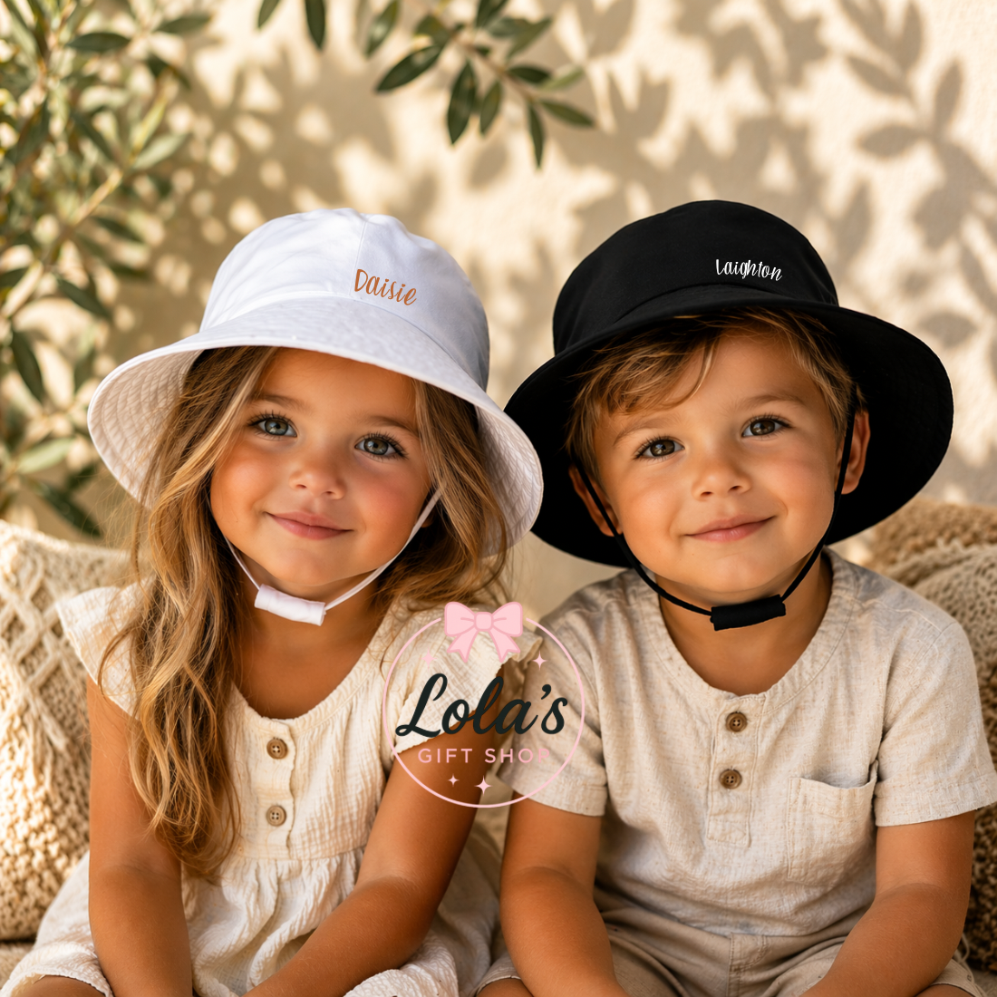 Personalised baby/kids bucket hat
