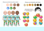 Personalised boy dolly dumpling Tshirt - any wording can be added around to top of design