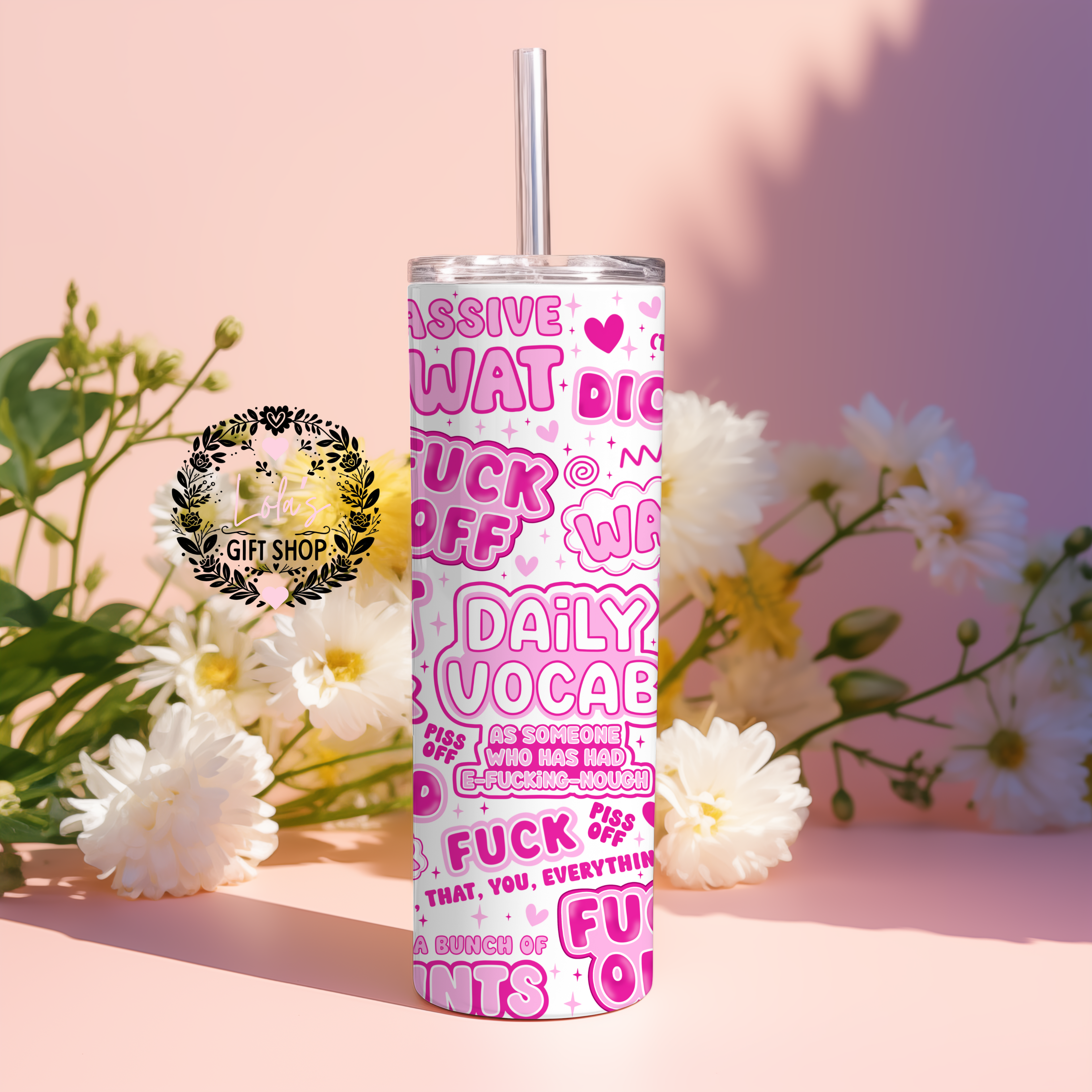 Daily vocabulary 20oz tumbler